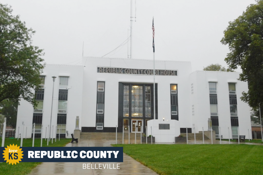 Love, Kansas Postcard - Front view